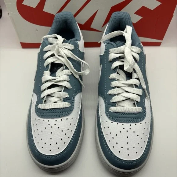 Nike Court Vision Lo NN Low Top White Smokey Blue DH3158-112 Womens Size 9.5 - Picture 3 of 8
